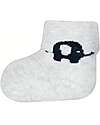 Ewers Set 3 Calzini Baby Elefante - Nero/Bianco - Cotone Bio GOTS Calzini