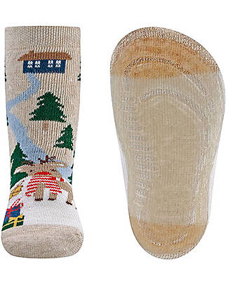 Ewers SoftStep Non-Slip Socks - Winter Landscape - Cotton Antislip Socks