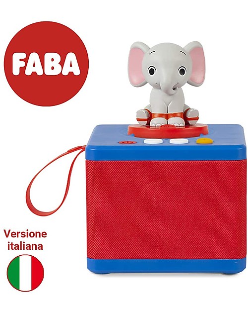 Faba Raccontastorie Faba Starter Set Blu - Include: Cassa Audio Bluetooth + Personaggio Sonoro Lettori Audio