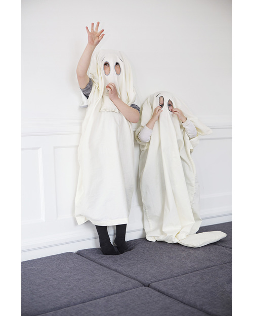 Fabelab Dream-In-Ghost Fantasma Set Copripiumino per Culla (70x100) + Federa + Borsa - 100% Cotone Bio Set Copripiumino