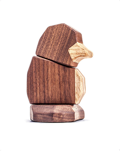 FableWood Baby Pinguino 3D Magnetico da 3 Pezzi - Legno Sostenibile Animali in Legno