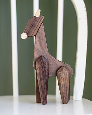 FableWood Giraffa 3D Magnetica da 6 Pezzi - Legno Sostenibile Animali in Legno