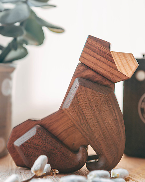 FableWood Gorilla 3D Magnetico da 6 Pezzi - Legno Sostenibile Animali in Legno