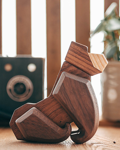 FableWood Gorilla 3D Magnetico da 6 Pezzi - Legno Sostenibile Animali in Legno