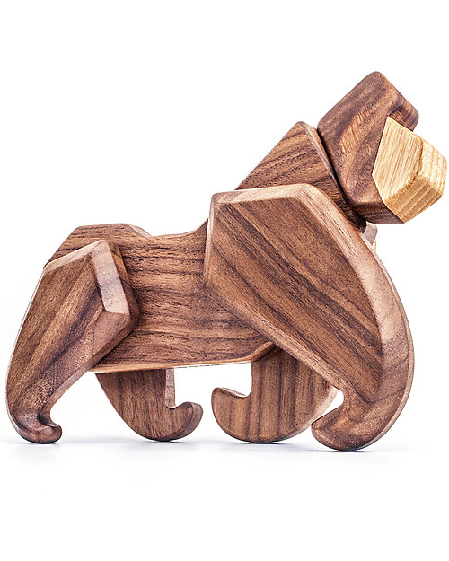 FableWood Gorilla 3D Magnetico da 6 Pezzi - Legno Sostenibile Animali in Legno