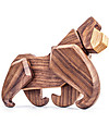 FableWood Gorilla 3D Magnetico da 6 Pezzi - Legno Sostenibile Animali in Legno