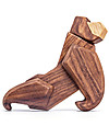 FableWood Gorilla 3D Magnetico da 6 Pezzi - Legno Sostenibile Animali in Legno
