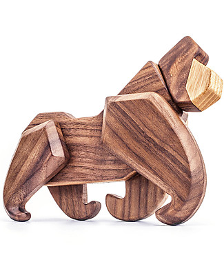FableWood Gorilla 3D Magnetico da 6 Pezzi - Legno Sostenibile Construzioni In Legno