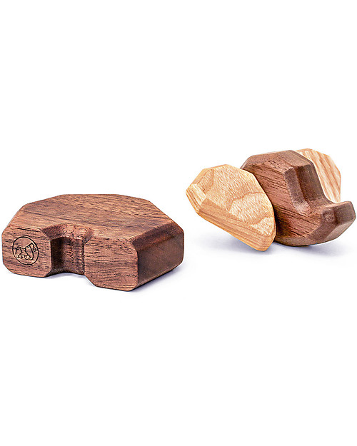 FableWood Mini Elefante 3D Magnetico da 2 Pezzi - Legno Sostenibile Animali in Legno