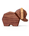 FableWood Mini Elefante 3D Magnetico da 2 Pezzi - Legno Sostenibile Animali in Legno