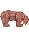 FableWood Orso 3D Magnetico da 6 Pezzi - Legno Sostenibile Animali in Legno