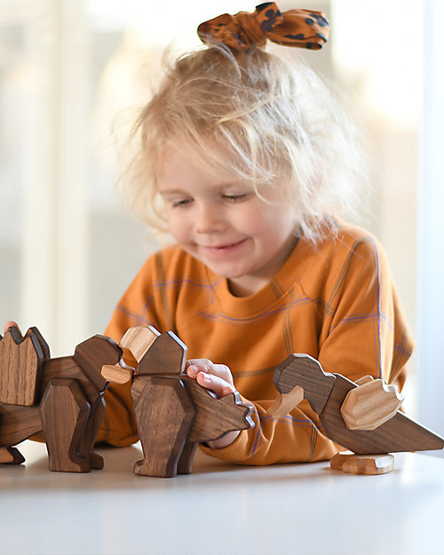 FableWood Papera 3D Magnetica da 5 Pezzi - Legno Sostenibile Animali in Legno