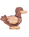 FableWood Papera 3D Magnetica da 5 Pezzi - Legno Sostenibile Animali in Legno