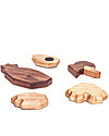 FableWood Papera 3D Magnetica da 5 Pezzi - Legno Sostenibile Animali in Legno