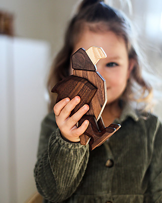FableWood Pappagallo 3D Magnetico da 6 Pezzi - Legno Sostenibile Animali in Legno