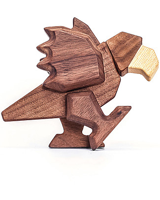 FableWood Pappagallo 3D Magnetico da 6 Pezzi - Legno Sostenibile Animali in Legno