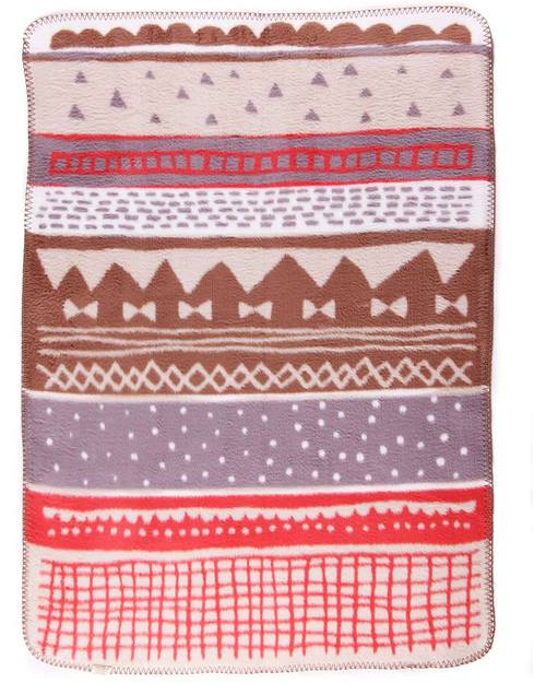 Fabulous Goose Baby Copertina Flamingo Story Gift - 100% Cotone Bio Spazzolato Effetto Pile 75 x 100 cm Swaddle di Mussola