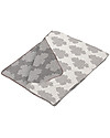 Fabulous Goose Baby Copertina Nuvole - Grigia Doubleface - 100% Cotone Spazzolato (Effetto Felpa: Morbido e caldo) 75 x 100 cm Swaddle di Mussola