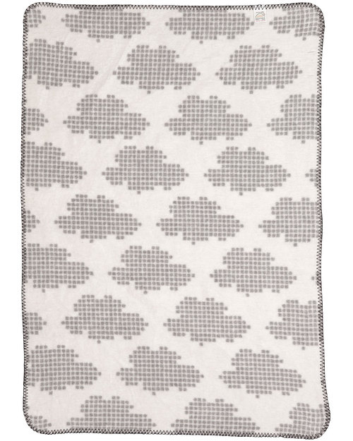 Fabulous Goose Baby Copertina Nuvole - Grigia Doubleface - 100% Cotone Spazzolato (Effetto Felpa: Morbido e caldo) 75 x 100 cm Swaddle di Mussola