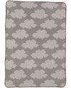 Fabulous Goose Baby Copertina Nuvole - Grigia Doubleface - 100% Cotone Spazzolato (Effetto Felpa: Morbido e caldo) 75 x 100 cm Swaddle di Mussola