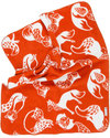 Fabulous Goose Baby Copertina Volpi - Arancio Doubleface - 100% Cotone Bio Spazzolato (Effetto Felpa: Morbido e caldo) 75 x 100 cm Swaddle di Mussola
