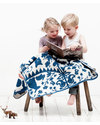 Fabulous Goose Copertina Fairytale Forest - Blu - 100% Cotone Bio Spazzolato (Effetto Felpa: Morbido e caldo) - 120x150 cm Swaddle di Mussola