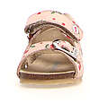 Falcotto Sandalo Bea - in Pelle - Ciliegie - Cipria - Chiusura con Fibbia e Velcro Sandali