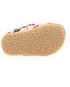 Falcotto Sandalo Bea - in Pelle - Ciliegie - Cipria - Chiusura con Fibbia e Velcro Sandali