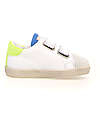 Falcotto Sneakers Alnoite Light - Bianco/Verde/Giallo Fluo - Pelle Spazzolata e Suede Sneakers