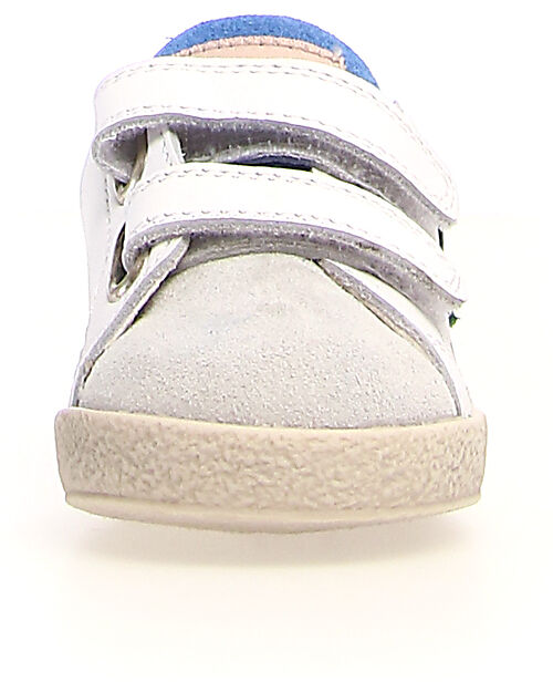 Falcotto Sneakers Alnoite Light - Bianco/Verde/Giallo Fluo - Pelle Spazzolata e Suede Sneakers