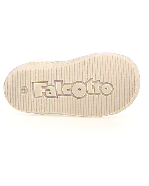 Falcotto Sneakers Alnoite Light - Bianco/Verde/Giallo Fluo - Pelle Spazzolata e Suede Sneakers