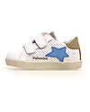 Falcotto Sneakers Alnoite - Pelle Traforata - Bianco e Stone Sneakers