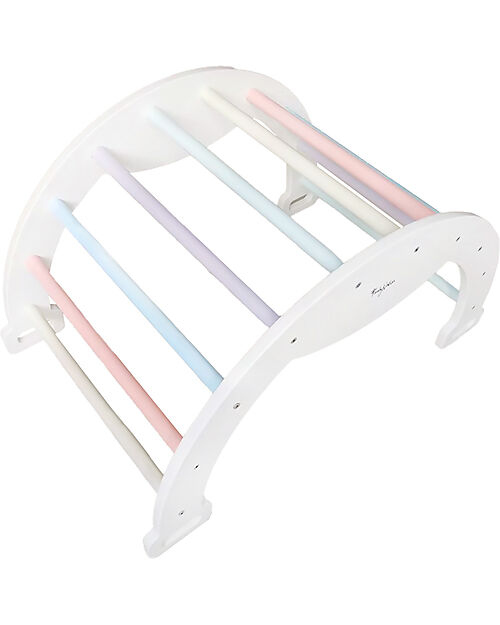 Toboggan Arc-en-ciel Montessori En Bois - 113x44.5 Cm, Pour Enfants 1 An Et Plus - Développe équilibre Et Agilité, Fabriqué En Italie