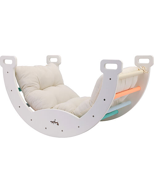 Family Nation Arco Montessori Rainbow - Sunny Beach + Cuscino - Sviluppa Equilibrio e Agilità Giochi Montessoriani