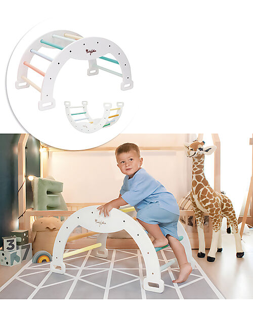 Family Nation Arco Montessori Rainbow - Sunny Beach - Sviluppa Equilibrio e Agilità Giochi Montessoriani