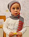 Family Nation + BettaKnit Kit Maglia Fai da Te Sciarpa e Cappello Old School Rosso - 100% Lana Merino Sciarpe