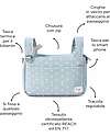 Family Nation Borsa Organizer per Passeggino - Quadrifoglio - Verde - Compatibile con tutti i modelli di passeggino Borse e Organizer