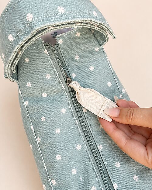 Family Nation Borsa Organizer per Passeggino - Quadrifoglio - Verde - Cotone - Compatibile con tutti i modelli di passeggino Borse e Organizer