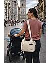 Family Nation Borsa Organizer per Passeggino - Righe - Beige - 100% Cotone - Compatibile con tutti i modelli di passeggino Borse e Organizer