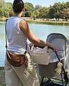 Family Nation Borsa Organizer per Passeggino - Righe - Beige - Compatibile con tutti i modelli di passeggino Borse e Organizer