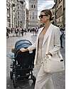 Family Nation Borsa Organizer per Passeggino - Righe - Beige - Cotone - Compatibile con tutti i modelli di passeggino Borse e Organizer