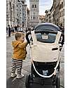 Family Nation Borsa Organizer per Passeggino - Righe - Beige - Cotone - Compatibile con tutti i modelli di passeggino Borse e Organizer