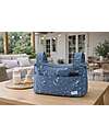 Family Nation Borsa Organizer per Passeggino - Ulivo - Blu - 100% Cotone - Compatibile con tutti i modelli di passeggino Borse e Organizer