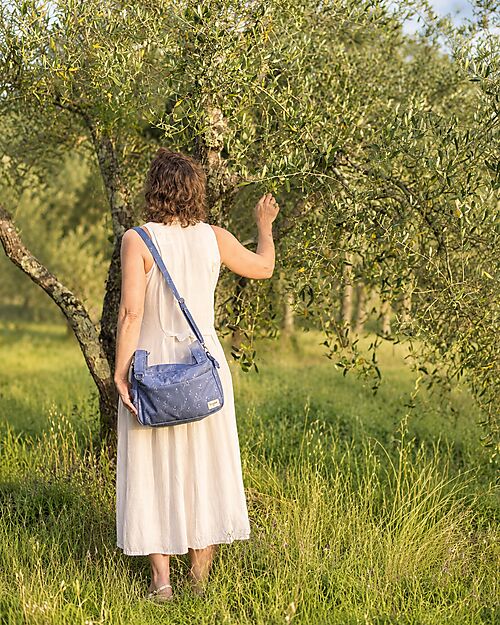 Family Nation Borsa Organizer per Passeggino - Ulivo - Blu - Compatibile con tutti i modelli di passeggino Borse e Organizer