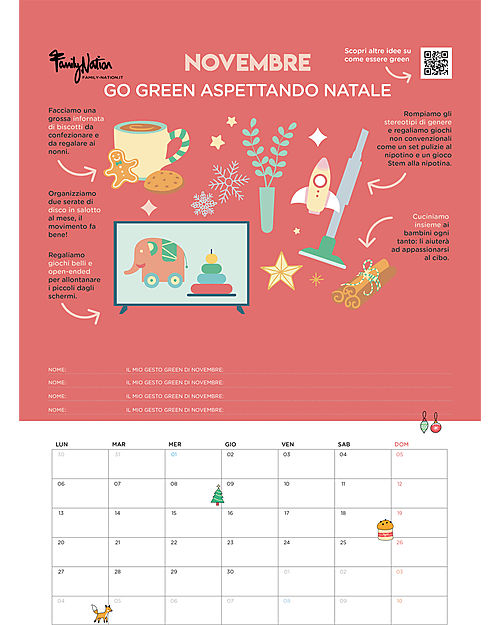 Calendario da parete 30x40