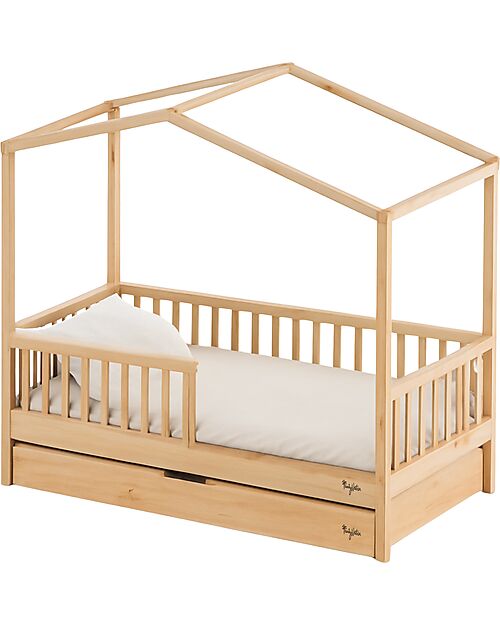 Family Nation Cassettone/Letto Estraibile Montessori Evi per Letti 200 x 90 cm - Doghe incluse Letti Montessoriani