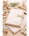 Family Nation Fasciatoio da Viaggio - Righe - Beige - Impermeabile e Pieghevole Fasciatoi da Viaggio