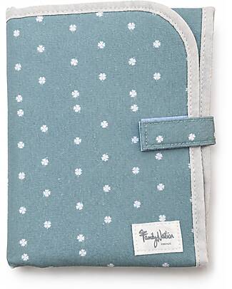 Family Nation Foldable Travel Changing Mat - Clover Green - Firenze Travel Collection Travel Changing Mats