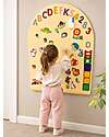 Family Nation Lavagna Magnetica da Parete MagneKids™ - Arco - 95x60 cm - Sabbia - Installazione Facile Senza Fori Giochi Magnetici