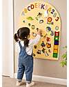Family Nation Lavagna Magnetica da Parete MagneKids™ - Arco - 95x60 cm - Sabbia - Installazione Facile Senza Fori Giochi Magnetici